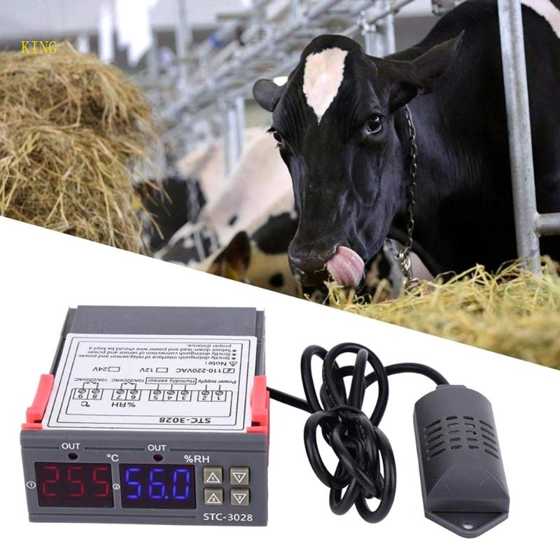 Bộ Điều Khiển Nhiệt Độ Kỹ Thuật Số STC-3028 Cho Lồng Ấp