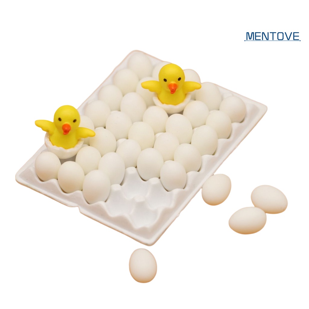 1 Bộ Khay Đựng Trứng Mô Hình Chống Rơi Vỡ Dung Tích Lớn Cho Nhà Búp Bê