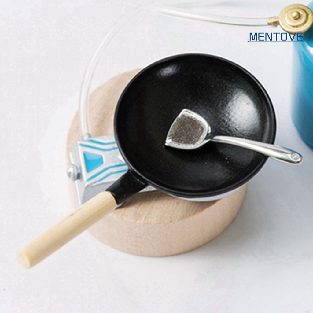 Đồ trang trí Bếp Gas Mini Bằng Hợp Kim Kẽm Tỉ Lệ 1 / 12 Dùng Trang Trí Nhà Búp Bê