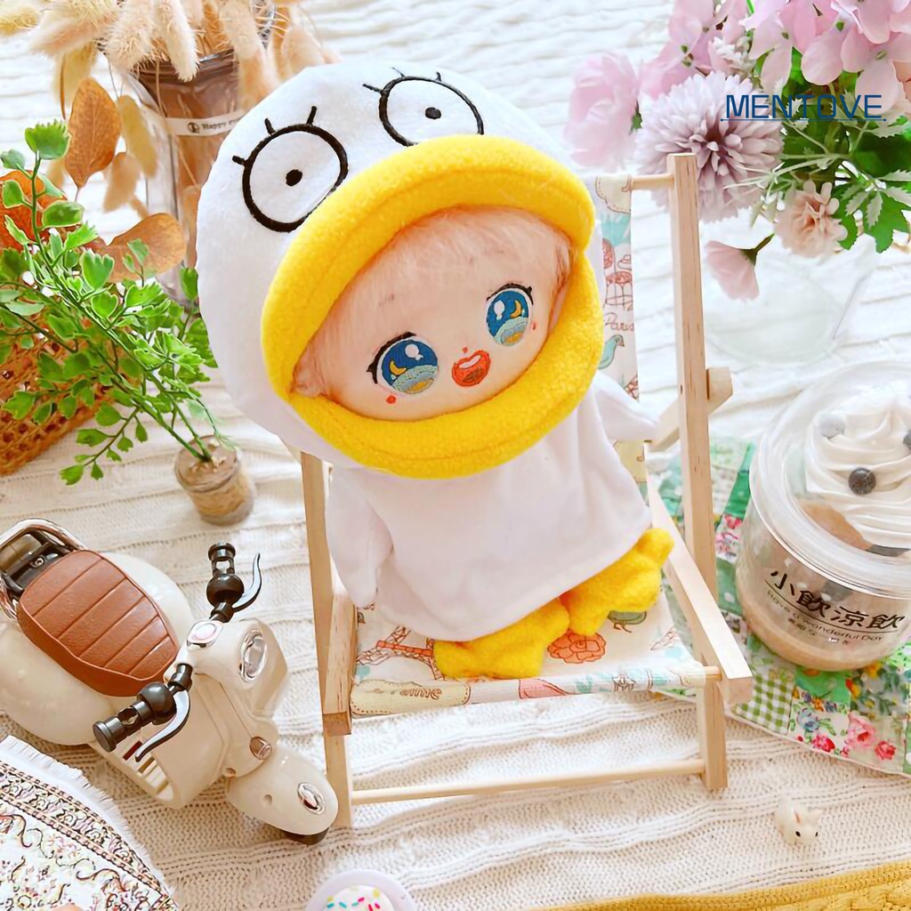 Bộ Đồ Ngủ Họa Tiết Vịt Hoạt Hình Dễ Thương 20cm Dành Cho Búp Bê