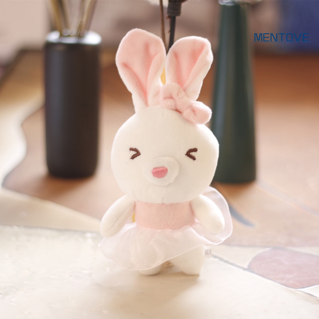 Móc Khóa Hình Thỏ Nhồi Bông Dễ Thương Cho Bé