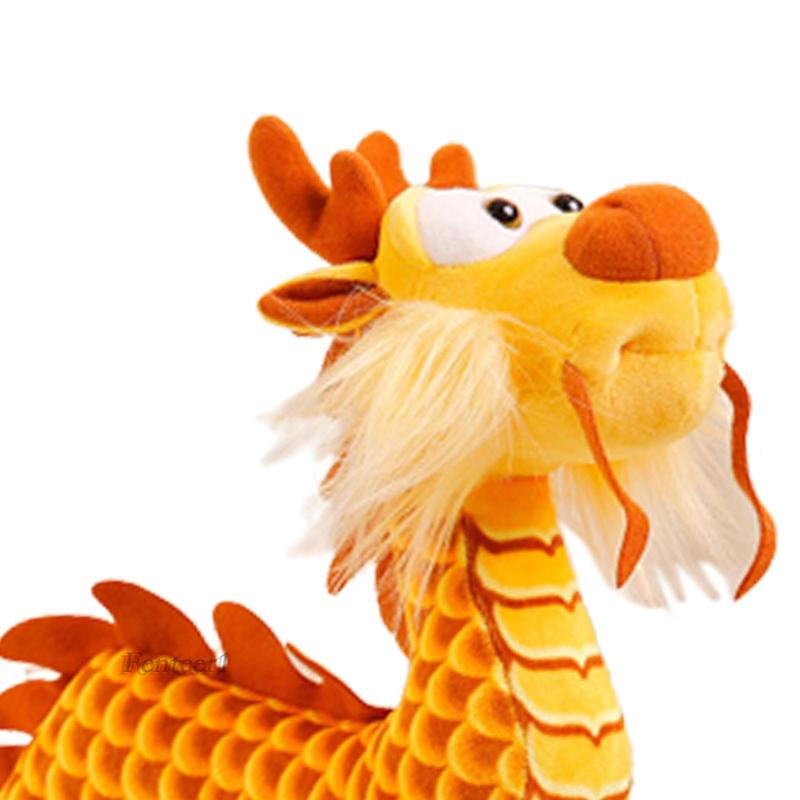 [Fenteer1] Đồ Chơi Thú Nhồi Bông Hình Con Rồng Dễ Thương Phong Cách Trung Hoa Trang Trí Phòng Ngủ Năm Mới