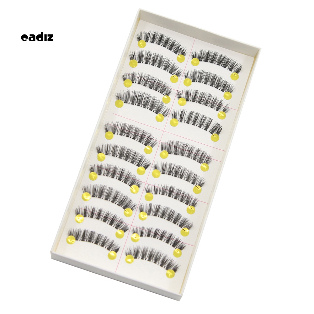 Set 10 Cặp Lông Mi Giả Dài Tự Nhiên Handmade CADI