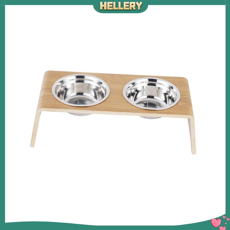 Bát Đựng Thức Ăn / Nước Uống Kèm 2 Bát Đựng Bằng Thép Không Gỉ Dành Cho Thú Cưng