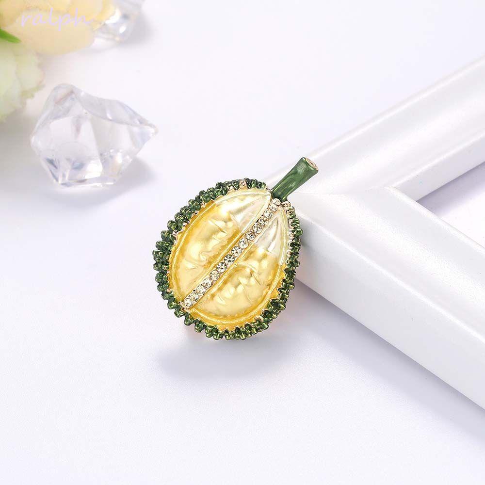 Ghim Cài Áo Hợp Kim Tráng Men Hình Quả Sầu Riêng Thời Trang|Trang Sức Hình Trái Cây