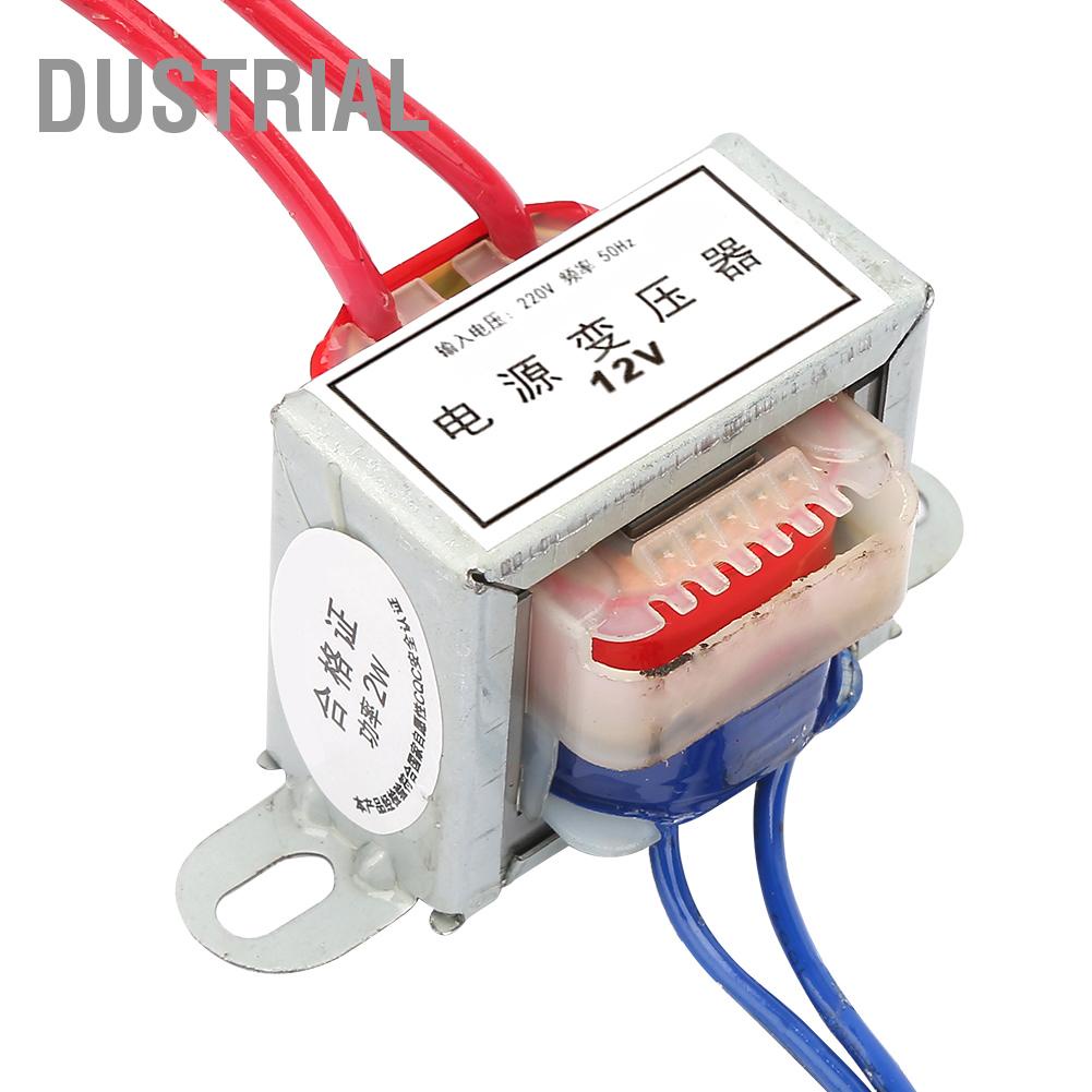 AC 12V/24V Điện áp đầu ra 2W Đầu vào 220V 50Hz Máy biến nguồn đơn Dustrial A.