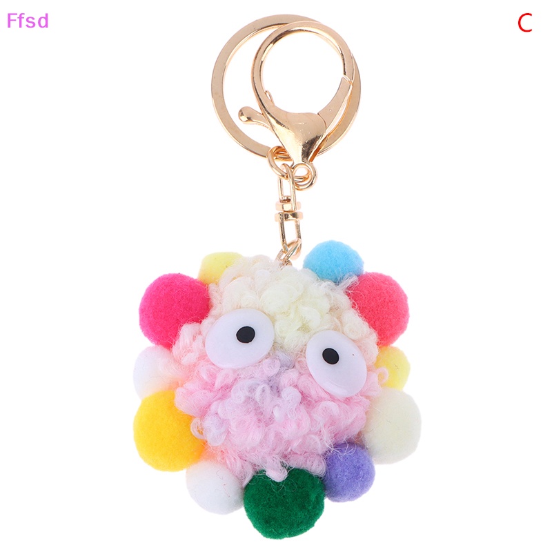 {Ffsd} Móc Khóa Hình Búp Bê Hoạt Hình Bằng Vải Lông Dễ Thương Trang Trí Ba Lô / Ô Tô * Bán Chạy