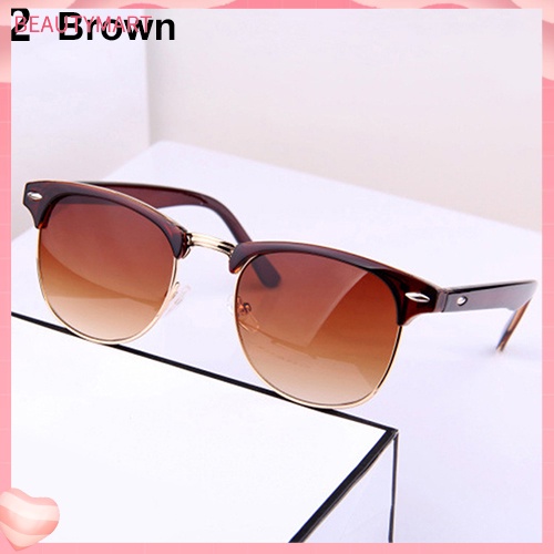 Kính Mát Bản Lớn Đính Đinh Tán Phong Cách Retro Cho Nam Nữ