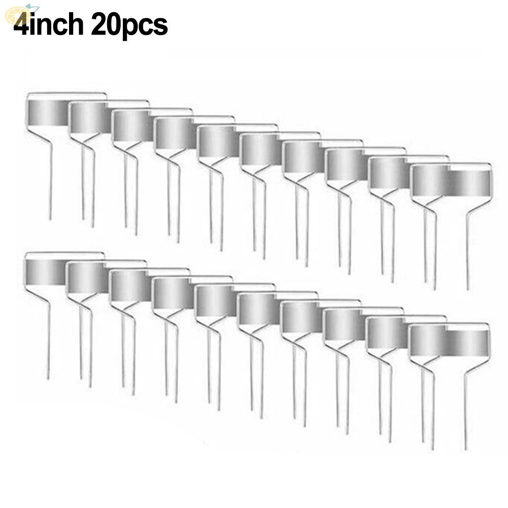 【VARSTR】Plant Labels Metal Plate Pendant Planting Reusable Stake Tags 20pcs Courtyard