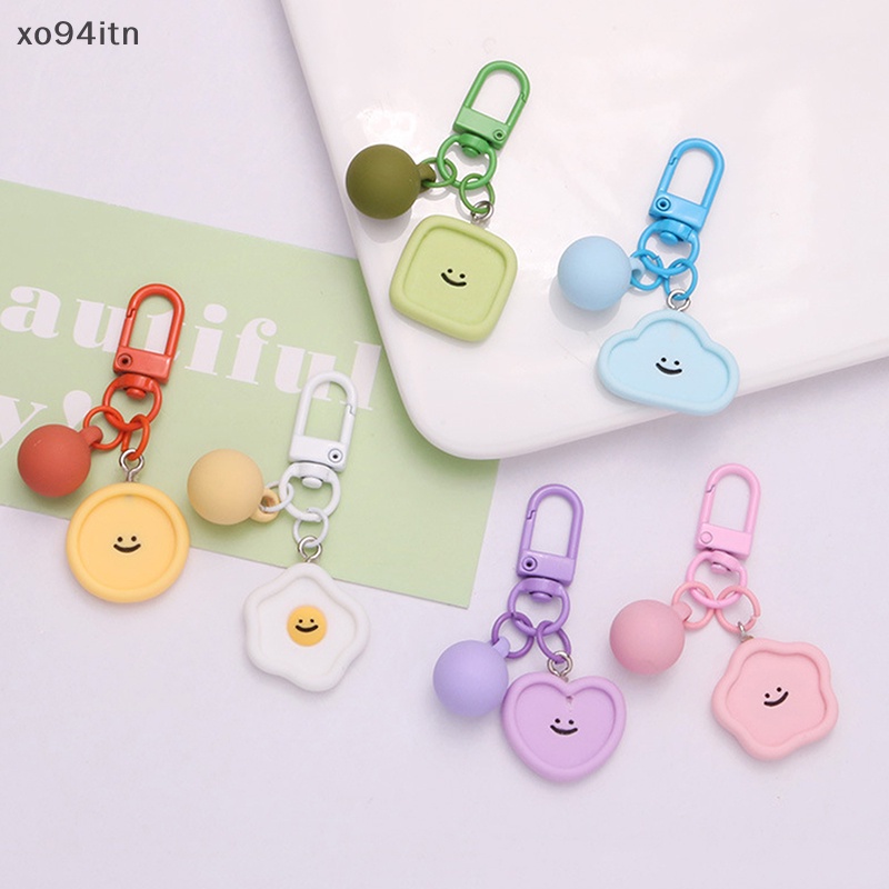 Móc Khóa Mặt Tròn / Đám Mây In Họa Tiết Hoạt Hình Dễ Thương Dùng Làm Quà Tặng / Trang Sức / Móc Khóa /