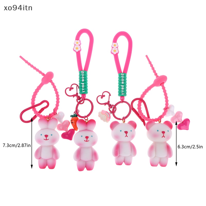 Móc Khóa Hình Thỏ / Gấu Hoạt Hình Dễ Thương