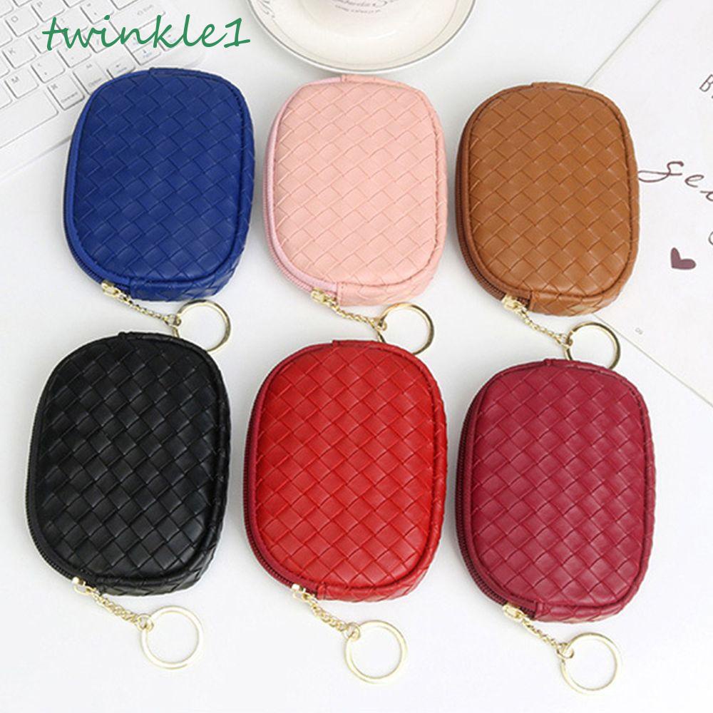 Ví Da Cầm Tay Màu Trơn Phong Cách Retro Cho Nữ