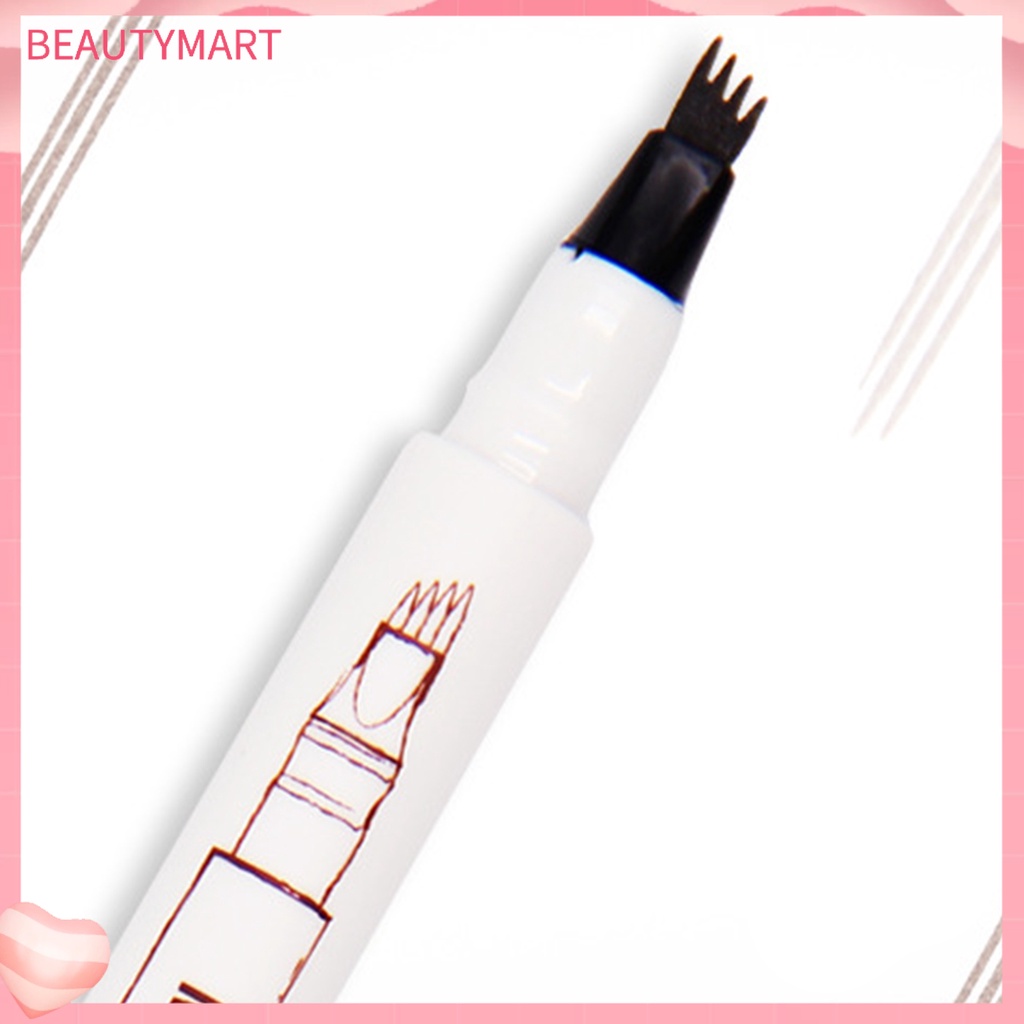 Bút Kẻ Lông Mày Dạng Phẩy Sợi Chống Nước Tự Nhiên Cho Nữ