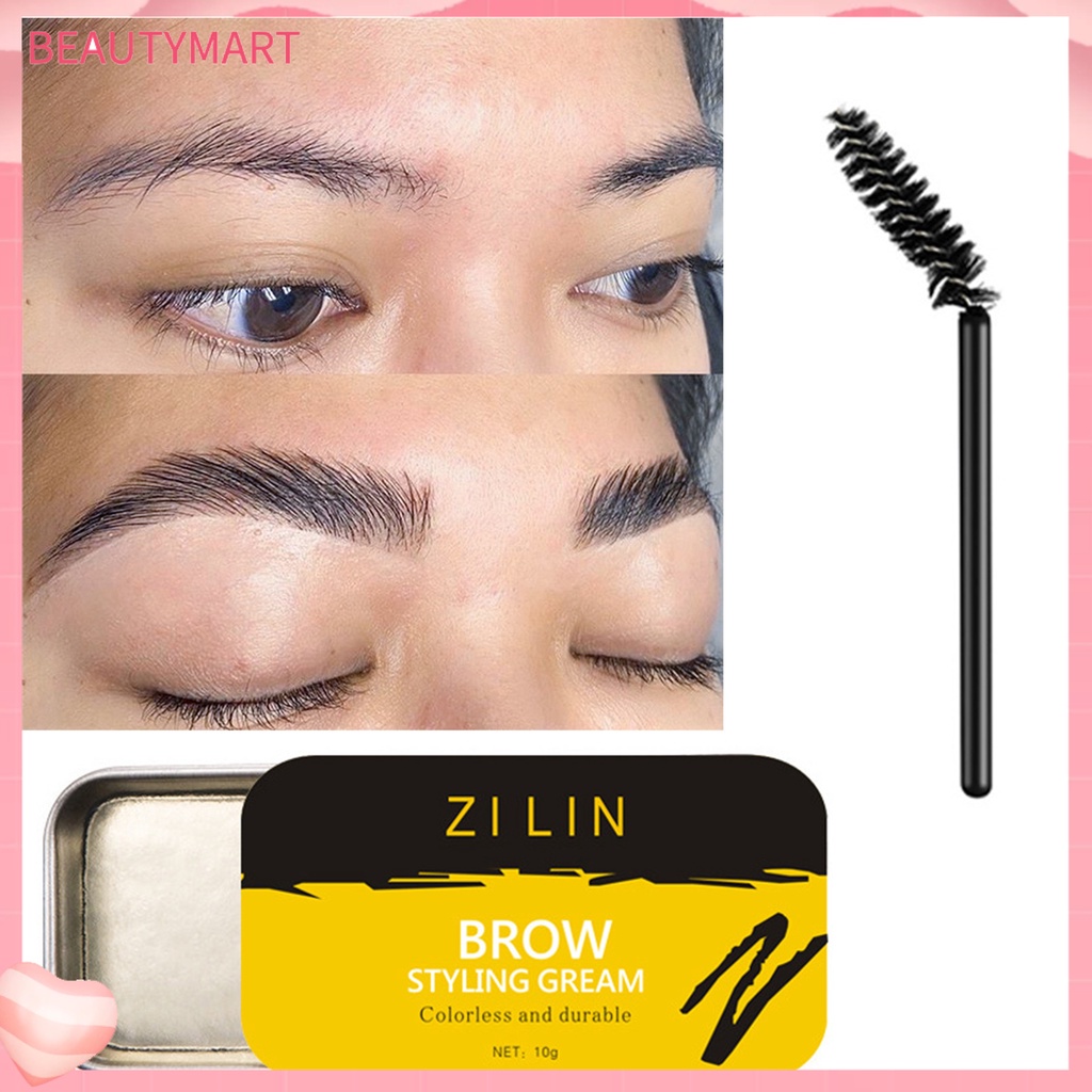 Xà Phòng Tạo Kiểu Lông Mày Tự Nhiên Lâu Trôi 10g Kèm Cọ Trang Điểm Cho Nữ