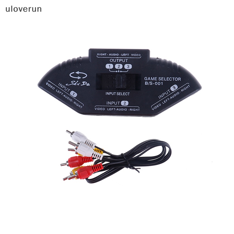 Uloverun Bộ Chuyển Đổi Âm Thanh / Hình Ảnh 3 Chiều av rca Kèm Dây Cáp vn