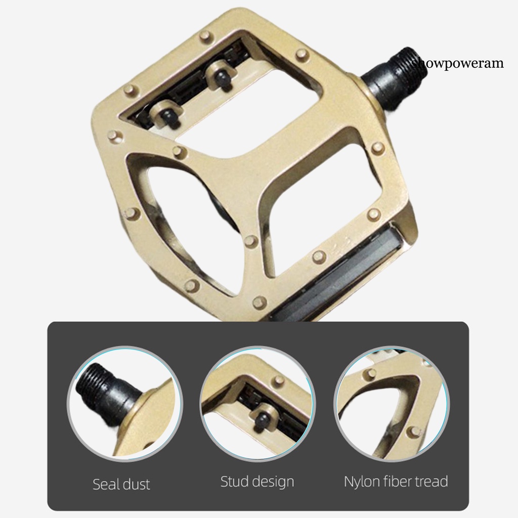 1 Cặp Bàn Đạp Xe Đạp Chống Trượt Bằng Hợp Kim Nhôm Chất Lượng Cao