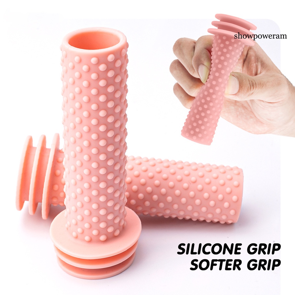 1 Cặp Vỏ Bọc Tay Lái Xe Đạp Bằng Silicon Mềm Chống Trượt