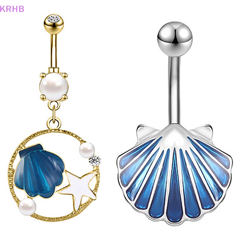 1 Khuyên Rốn Bằng Thép Không Gỉ Đính Ngọc Trai Thời Trang Dành Cho Nữ Mới