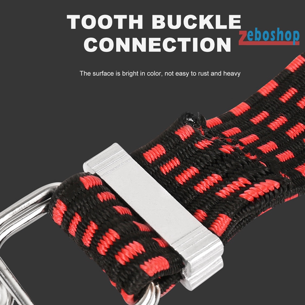 Dây Buộc Hành Lý Co Giãn Có Móc Kim Loại Chống Gỉ Có Thể Điều Chỉnh