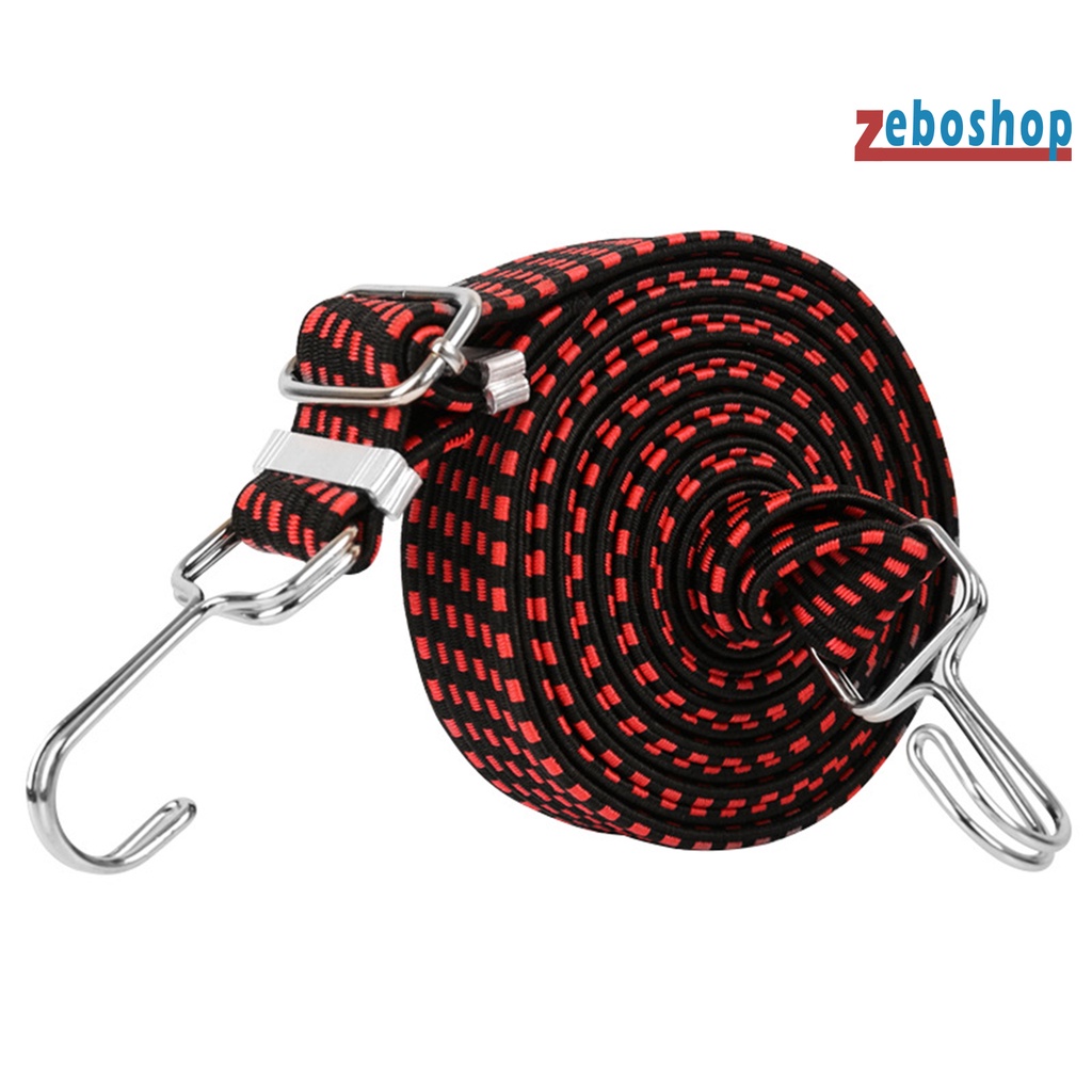 Dây Buộc Hành Lý Co Giãn Có Móc Kim Loại Chống Gỉ Có Thể Điều Chỉnh