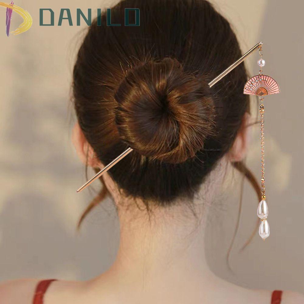 Danilo Trâm Cài Tóc Hình Quạt Bằng Hợp Kim Thanh Lịch Cho Nữ