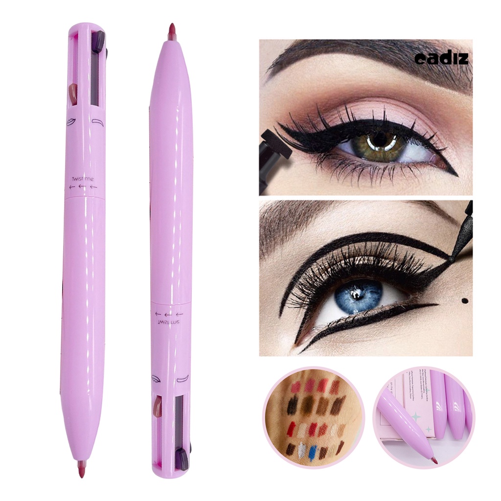 Bút Kẻ Mắt / Môi / Lông Mày 4 Trong 1 Chống Nước Không Gây Kích Ứng Nhẹ Nhàng