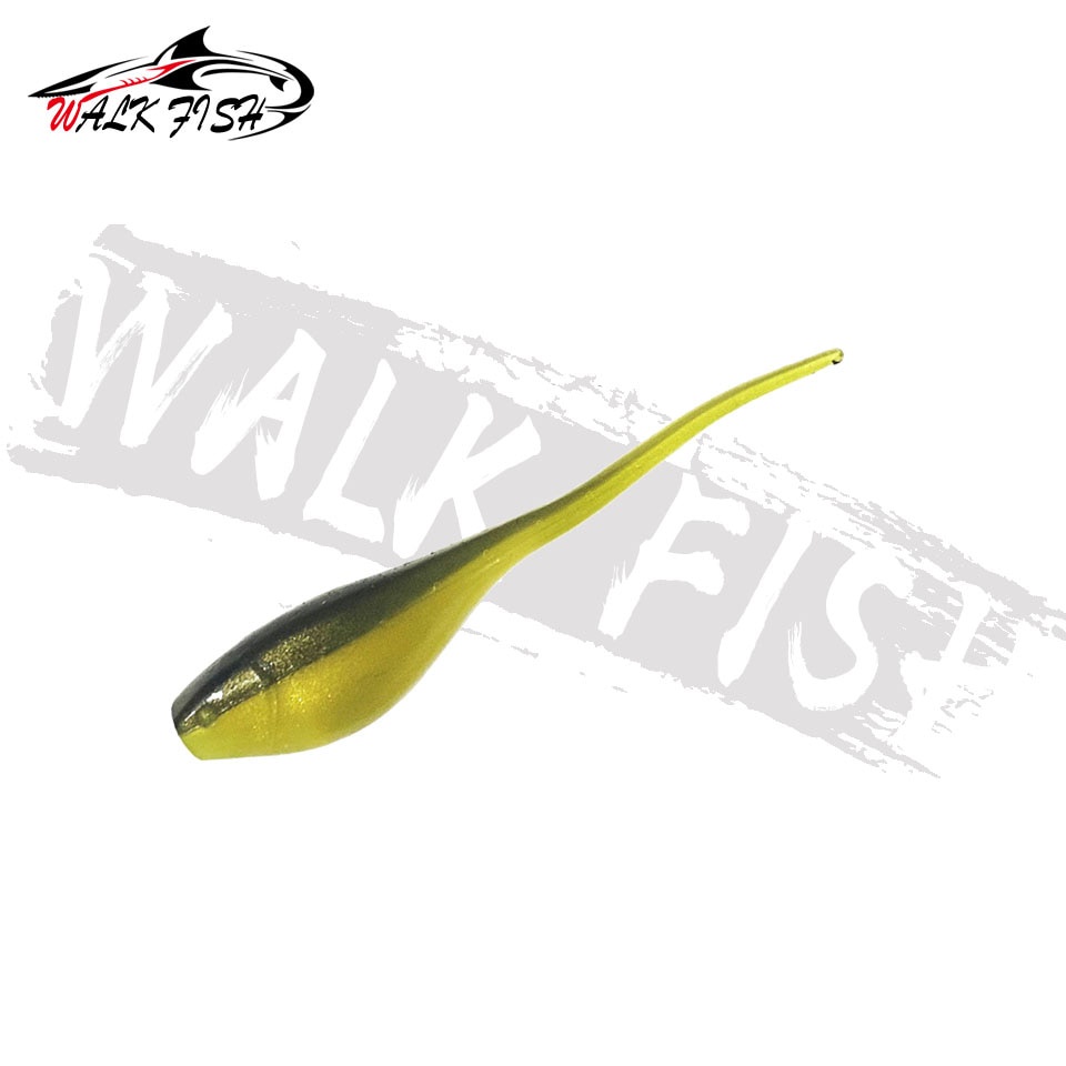 Set 20 Mồi Giả Câu Cá Hình Con Sâu Bằng Silicon Mềm 0.7g 5cm Hai Màu