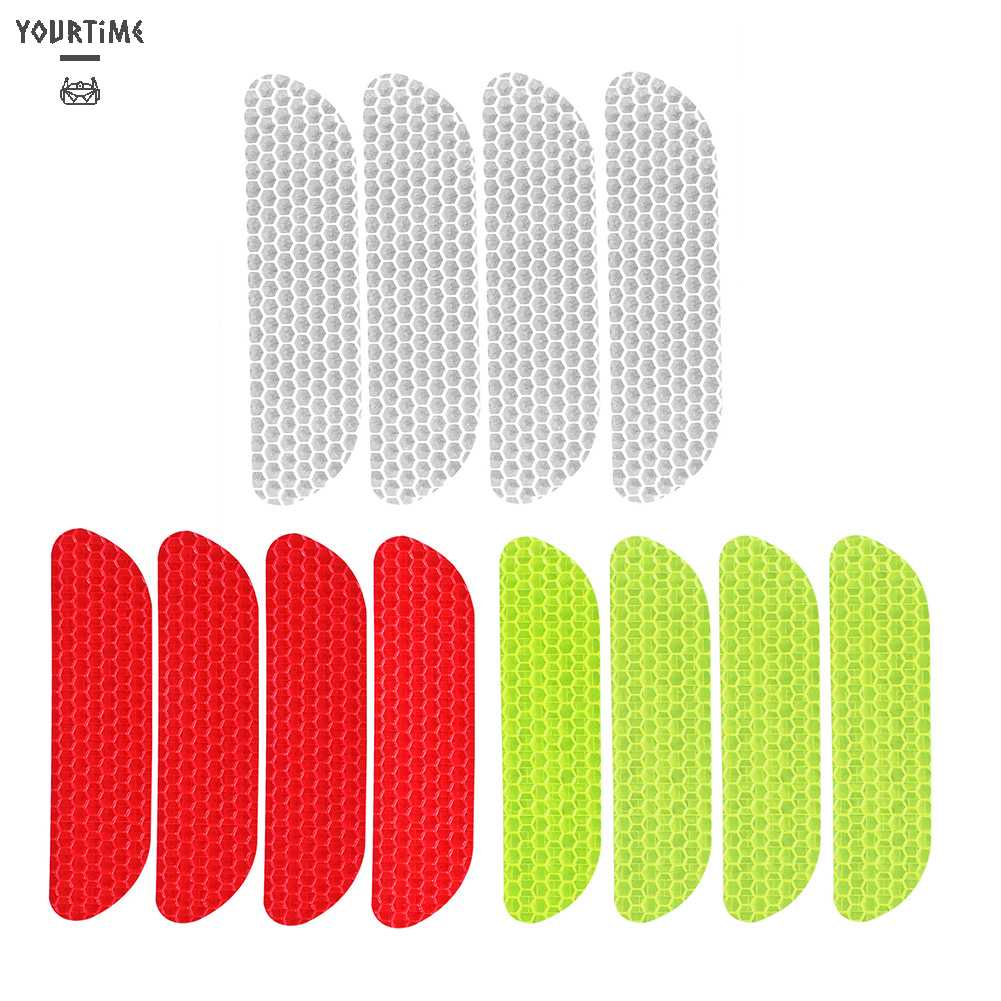 Bộ 4 Miếng Dán Phản Quang Cảnh Báo Mở Cửa Xe Hơi