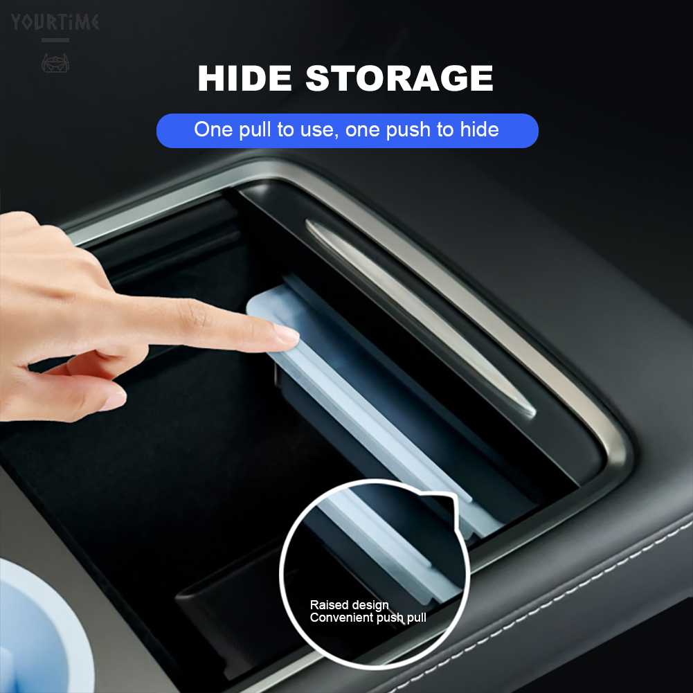 Hộp Đựng Đồ Gắn Tay Vịn Xe Hơi Chống Trượt Tiện Dụng Cho Tesla Model 3 Y