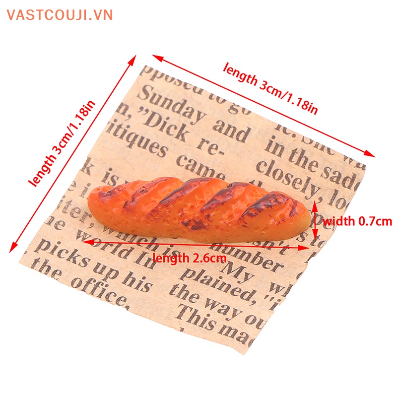 Mô Hình Bánh Mì Baguette Tỉ Lệ 1: 12 Trang Trí Nhà Búp Bê