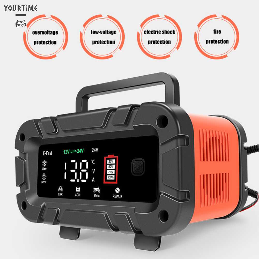 Bộ Sạc Pin 7 Phần 24V 5A Impulse Dùng Để Sửa Chữa Ô Tô AGM EFB