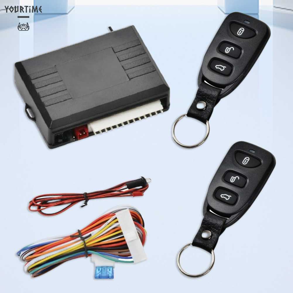 Bộ ĐiềU KhiểN KhóA CửA Xe Tự ĐộNg 12V 315MHz VớI ĐèN LED BáO ĐộC Đá