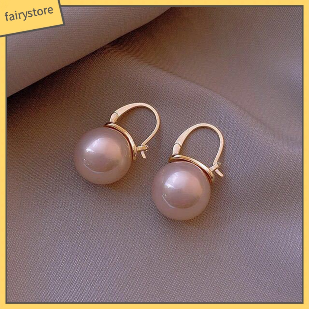 [FRO] 1 Đôi Bông Tai Đính Ngọc Trai Giả Tinh Tế Bắt Mắt Thích Hợp Cho Hoạt Động Ngoài Trời