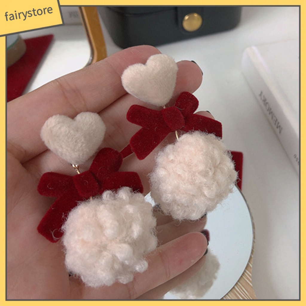 1 Đôi Bông Tai Hình Nơ Bằng Hợp Kim Dành Cho Nữ