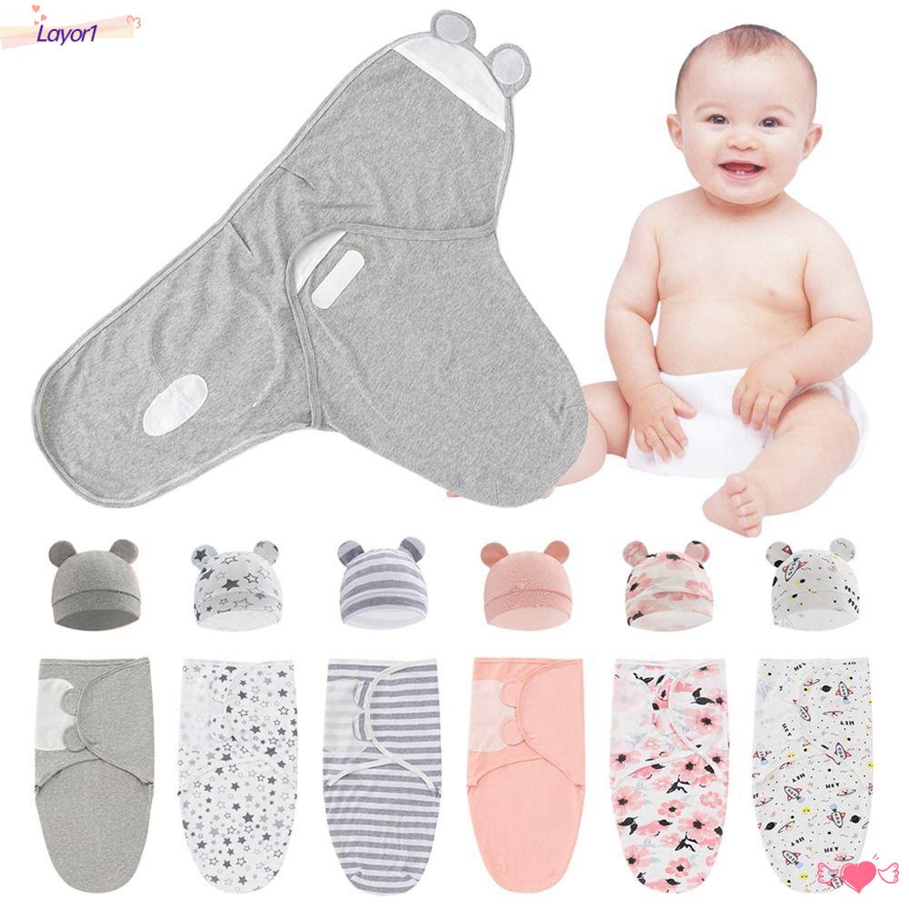 Bộ 3 Chăn Quấn Cotton 1 Lớp Dành Cho Bé Sơ Sinh