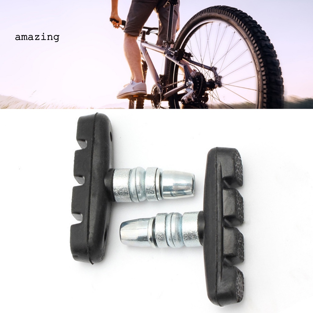 1 Cặp Má Phanh Xe Đạp Làm Việc Bằng Cao Su Cứng