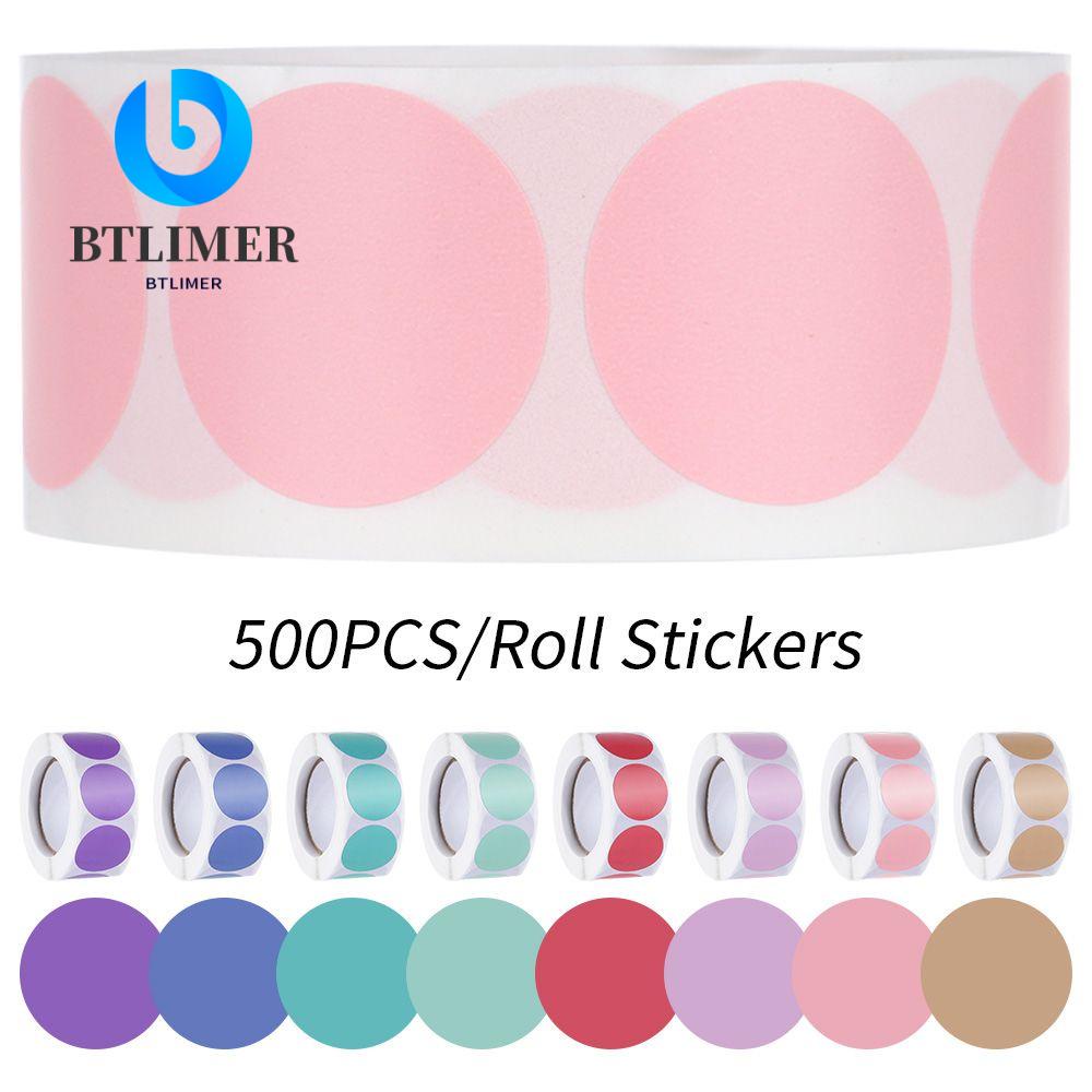 Cuộn 500 Nhãn Dán Chấm Tròn Nhiều Màu Sắc Trang Trí Tiệc Sinh Nhật