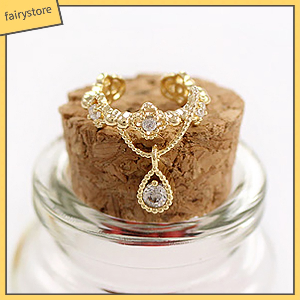 1 Khuyên Đeo Vành Tai Hình Giọt Nước Thời Trang Cho Nữ