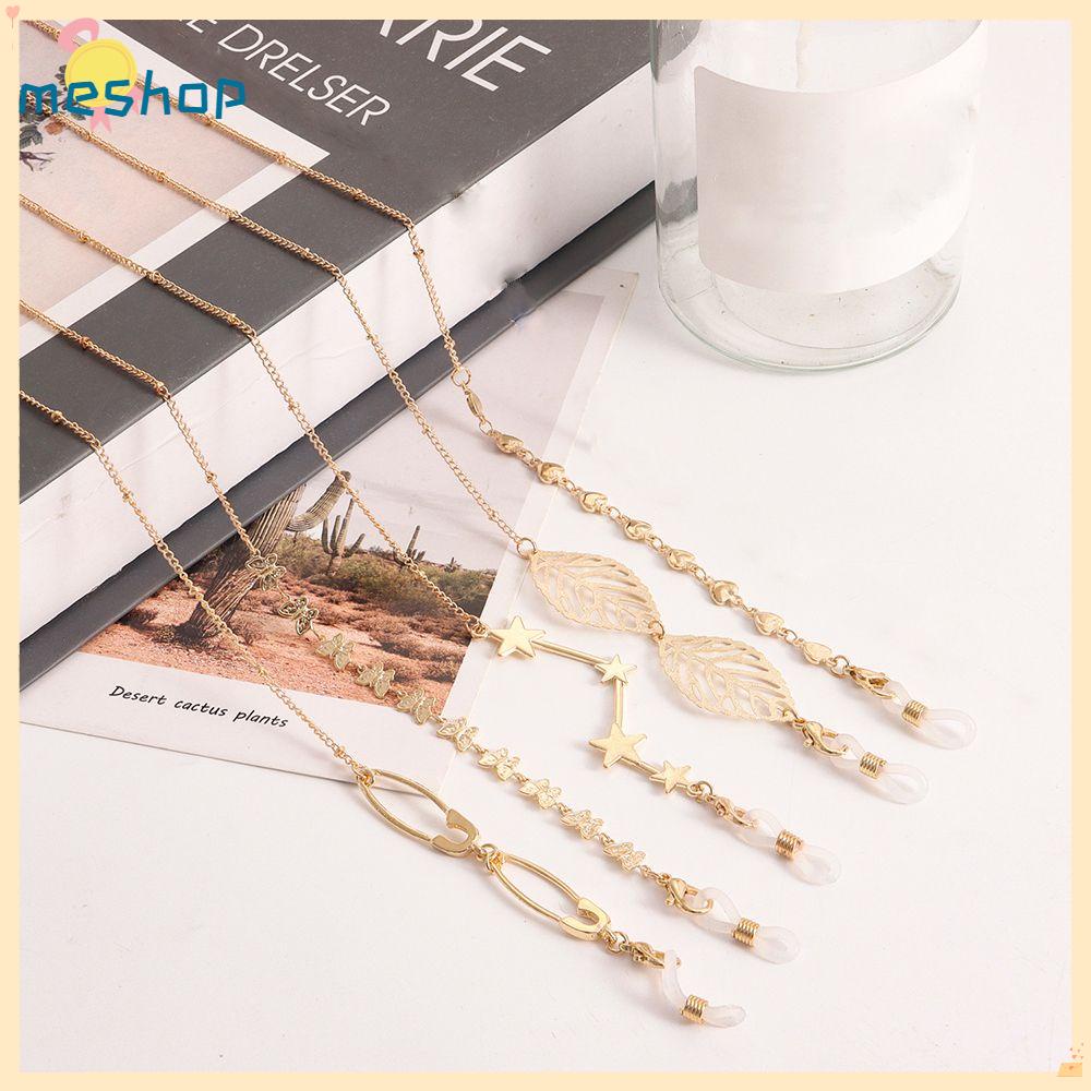 Dây Đeo Mắt Kính Chống Thất Lạc Bằng Kim Loại Thời Trang