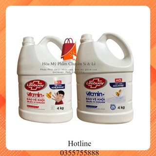 Nước Rửa Tay Lifebuoy Can 4 kg New.