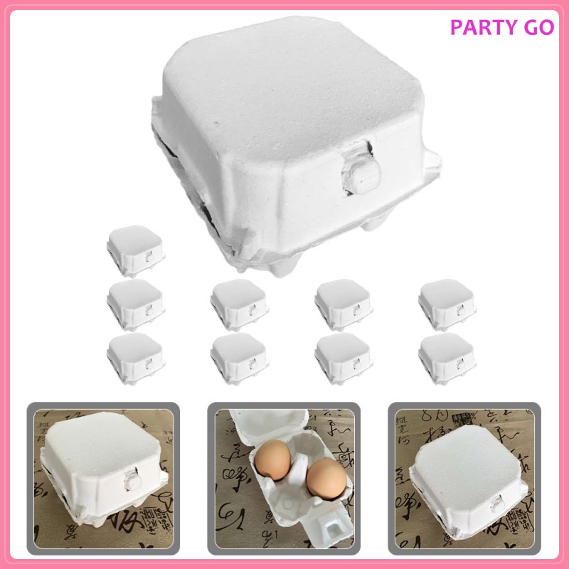 Set 10 Hộp Carton Đựng Trứng Để Tủ Lạnh Tiện Dụng