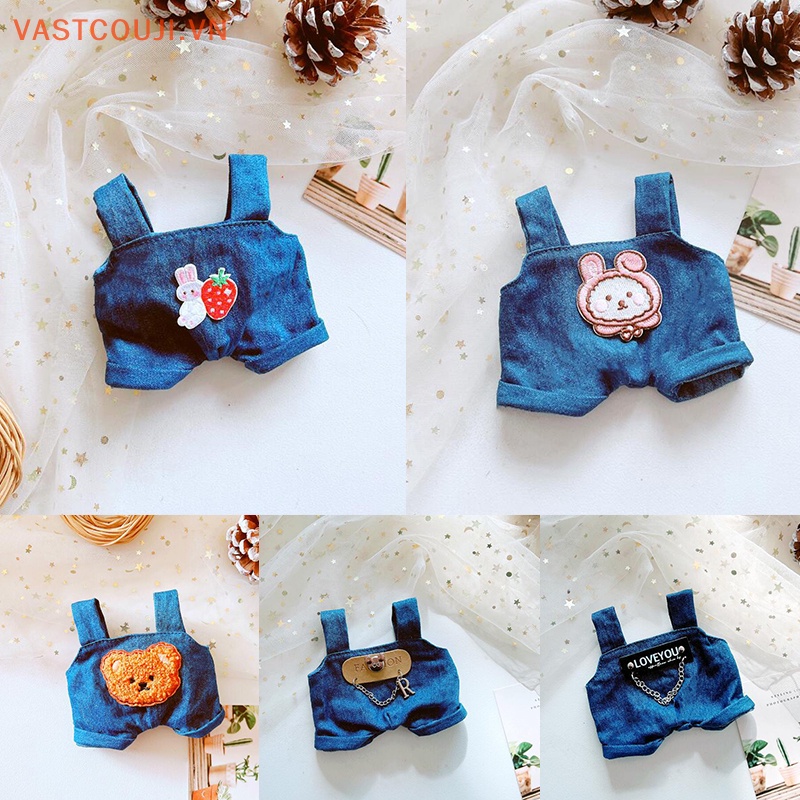 Quần Yếm Dài 20CM Xinh Xắn Cho Búp Bê VN