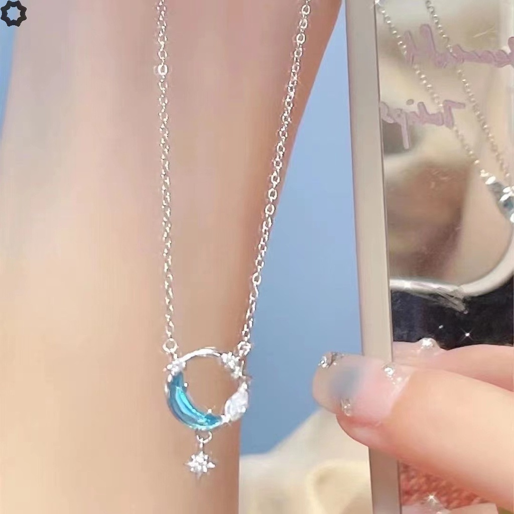 Mới Dây Chuyền Hình Mặt Trăng Galaxy Thời Trang Cho Nữ