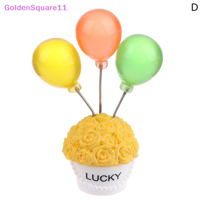 1 Bong Bóng Hoa Hồng Bằng Nhựa Resin Trang Trí Xe Hơi