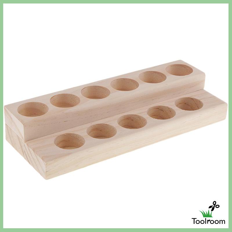 Hộp Gỗ Đựng Lọ Tinh Dầu 11 Ngăn Có Giá Đỡ Trưng Bày