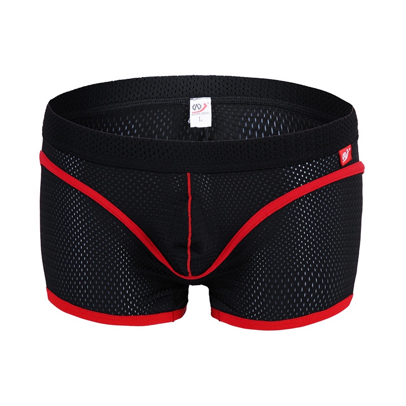 Quần Lót Boxer Dạng Lưới Lưng Thấp Thoáng Khí Gợi Cảm Cho Nam 4003-PJ