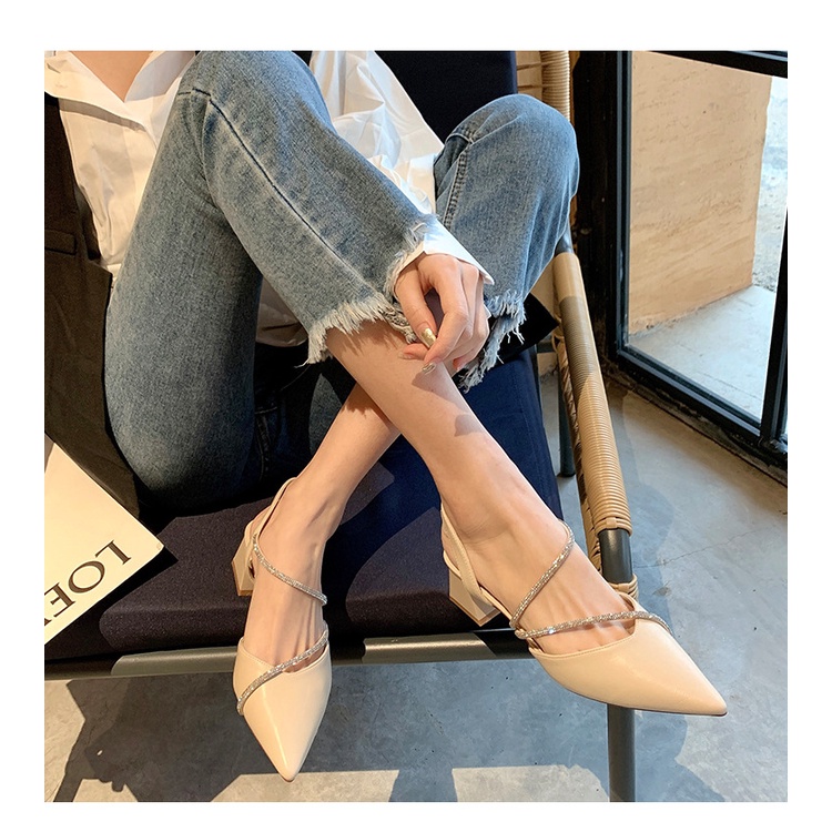 Sandal Cao Gót Mũi Nhọn Thiết Kế Mới Thời Trang Dành Cho Năm 2023