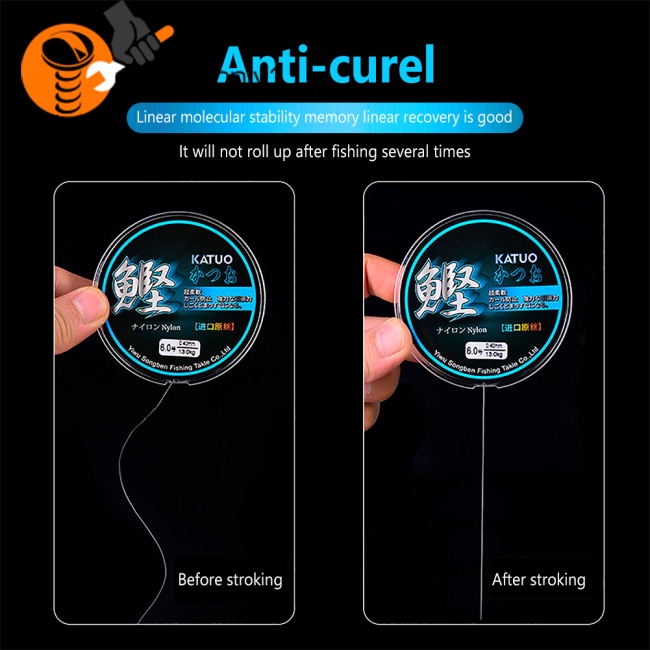 Cuộn Dây Câu Cá Nylon Trong Suốt Siêu Chắc Dài 500m