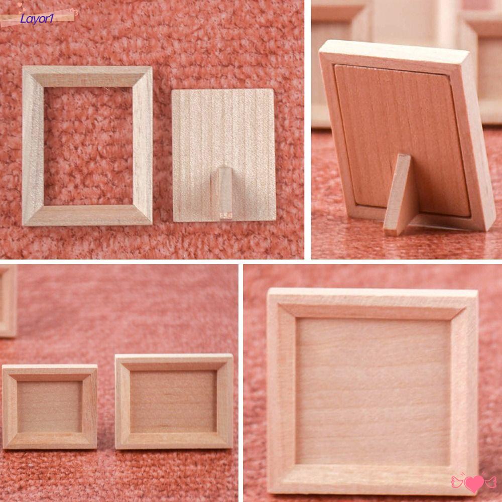 Set 1 Bộ Nội Thất Bằng Gỗ Tỉ Lệ 1 / 12 Cho Nhà Búp Bê