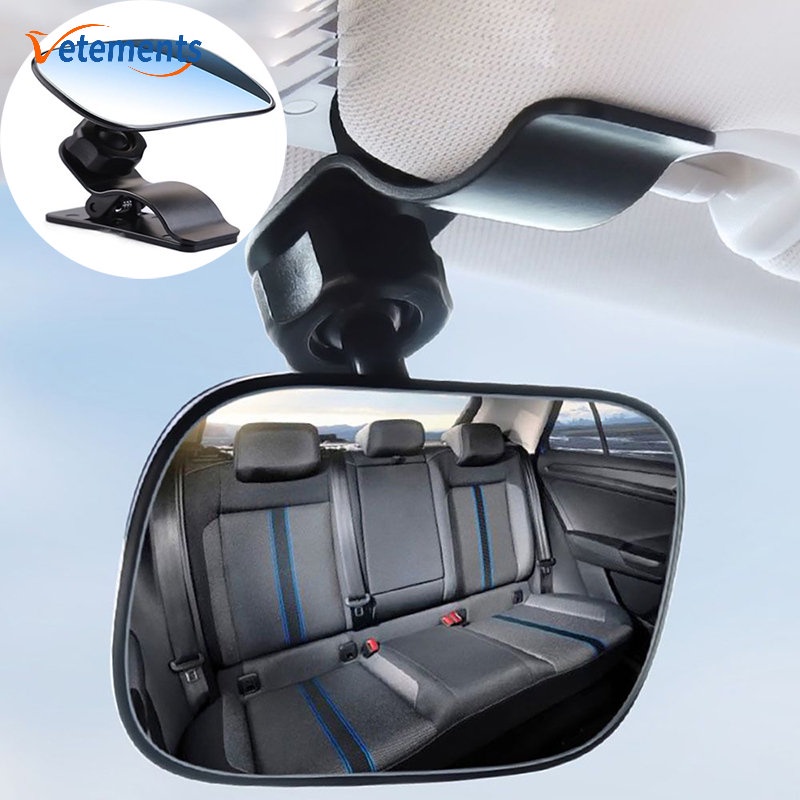 1 Kẹp Gương Chiếu Hậu Xoay 360 Độ Gắn Tấm Chắn Nắng Cho Xe Hơi